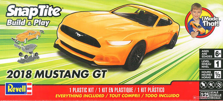 Revell 11996 Автомобиль 2018 Mustang GT 1/25