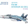 Quinta Studio QD72078 F/A-18E (Academy) 3D Декаль интерьера кабины 1/72