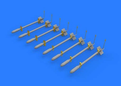 Eduard 648393 British Rocket Projectiles RP-3 60lb F. 1/48