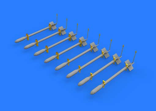 Eduard 648393 British Rocket Projectiles RP-3 60lb F. 1/48