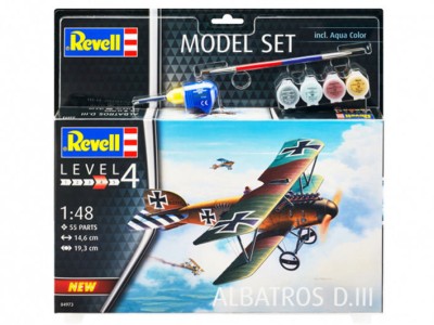 Revell 64973 Набор Немецкий истребитель-биплан Альбатрос D.III 1/48