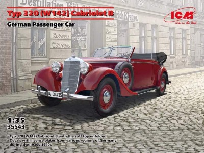 ICM 35543 Typ 320 (W142) Cabriolet B Germ.Passenger Car 1/35