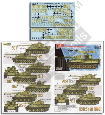 Echelon FD AXT351037 3. SS-Schw.Pz.Rgt. Pz.Kpfw.VI Tiger Is Kursk 1943 - Operation Citadel Covers 10 1/35 Echelon FD AXT351037 3. SS-Schw.Pz.Rgt. Pz.Kpfw.VI Tiger Is Kursk 1943 - Operation Citadel Covers 10 1/35