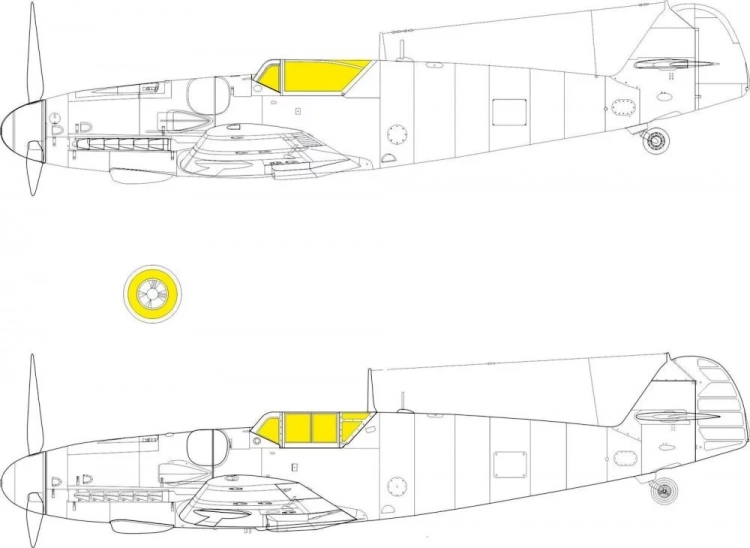 Eduard JX291 Mask Bf 109G-6 (BORDER M.) 1/35
