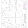 KV Models 72540-1 EF-2000A/B Eurofighter Typhoon (двусторонние маски) + маски на диски и колеса