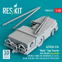 Reskit R48032 A/S32A-31A Mule Tow Tractor MSU-200 NAV 1/48