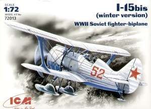 ICM 72013 И-15 бис (зимний вариант), советский истребитель-биплан II Мировой войны 1/72