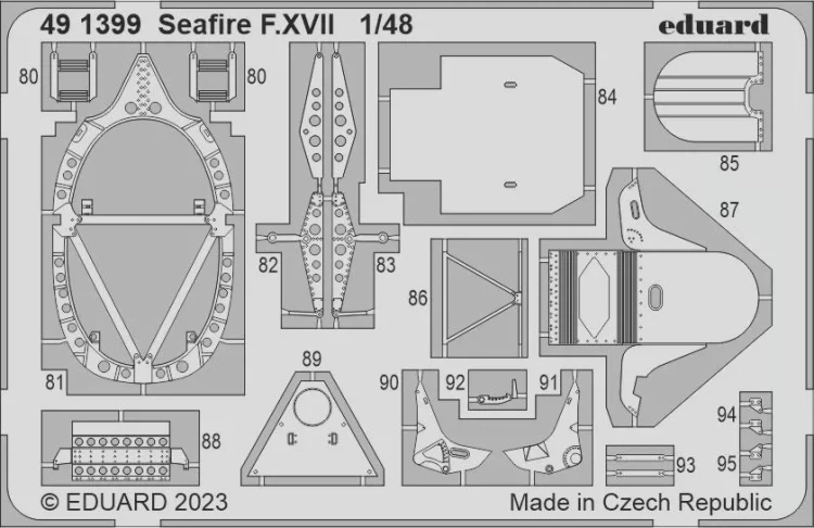 Eduard 491399 SET Seafire F.XVII (AIRF) 1/48