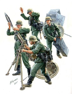 Звезда 3583 Немецкий 120-мм миномет с расчетом 1/35