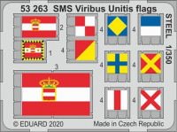 Eduard 53263 SET 1/350 SMS Viribus Unitis flags STEEL (TRUMP)