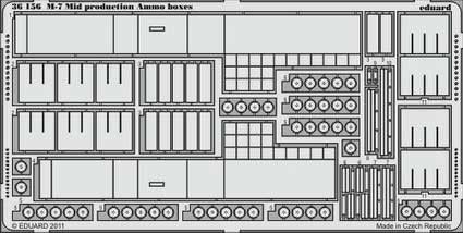 Eduard 36156 M-7 Mid production ammo boxes