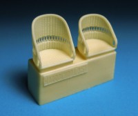 Barracuda Studios BCR48260 British WWI Wicker AGS Seats - No Belts 1/48