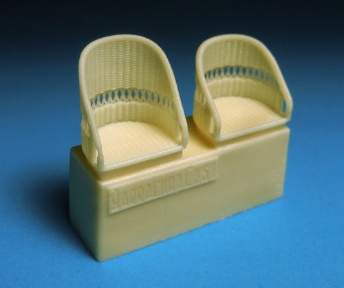 Barracuda Studios BCR48260 British WWI Wicker AGS Seats - No Belts 1/48