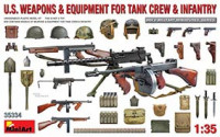 Miniart 35334 1/35 US Weapons & Equipment for Tank Crew&Infantry