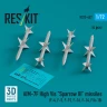 Reskit 72457 AIM-7F High Vis 'Sparrow III' missiles (4x) 1/72