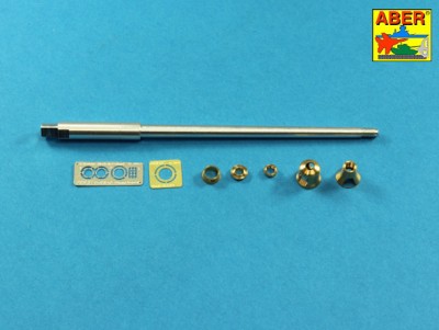 Aber 35 L-215 Barrel for German 88mm Kw.K 43 (L/71) gun used on Tiger B Porsche turret-late (designed to be used with Takom kits) 1/35