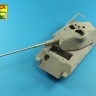 Aber 35L215 Barrel for German 88mm Kw.K 43 (L/71) gun used on Tiger B Porsche turret-late (designed to be used with Takom kits) 1/35