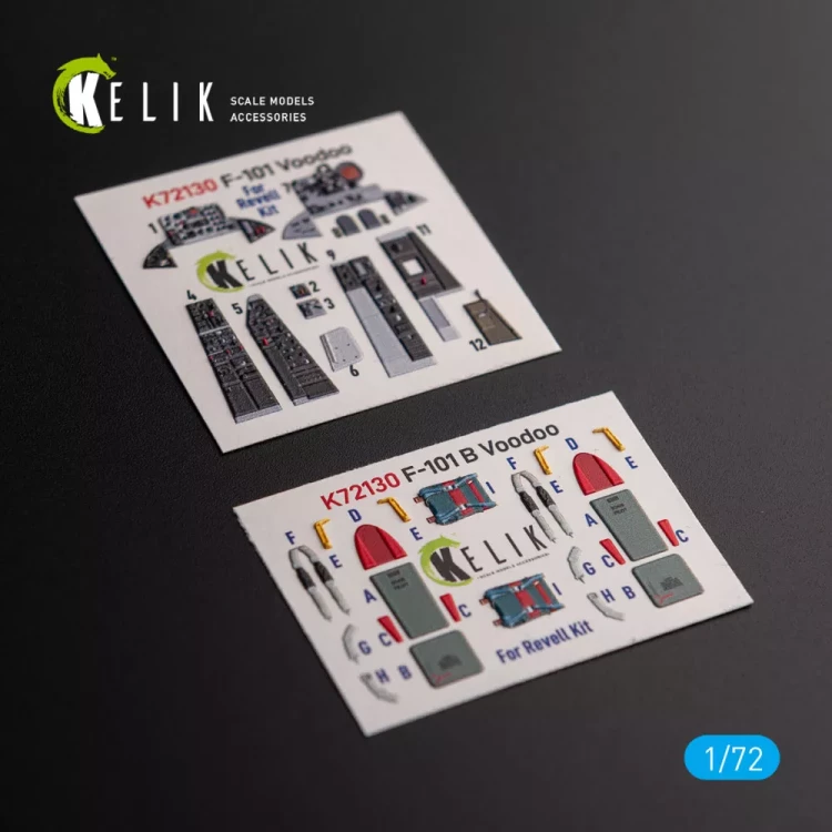 Reskit K72130 F-101 Voodoo interior 3D (REV) 1/72