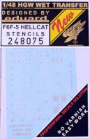 HGW 248075 STENCILS F6F-5 Hellcat 1/48
