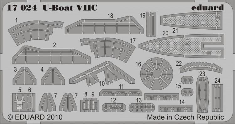 Eduard 17024 U-Boat VIIC 1/350 REV