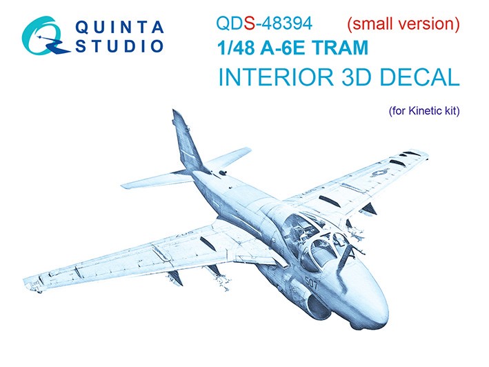 Quinta Studio QDS-48394 A-6E TRAM (Kinetic) (Малая версия) 3D Декаль интерьера кабины 1/48