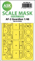 Art Scale 200-M48164 Grumman AF-2 Guardian wheels and canopy frame paint mask (inside and outside) 1/48