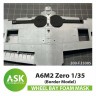 Art Scale 200-F35005 Mitsubishi A6M2 Zero Foam flexible undercarriage shaft mask 1/35