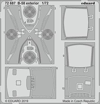 Eduard 72687 SET B-58 exterior (ITA)