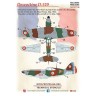 Print Scale PSM48002 Dewoitine D. 520 mask +decal+3D decal Dewoitine D. 520, No. 73/10 flown by Adj Andre Carrier of 2 Escadrille, GC I/3 Armee de L'Air, Wez-Thuizy, May 1940 1/48