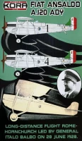 Kora Model PK72215 Fiat Ansaldo A.120 ADY (I.Balbo Long Flight) 1/72