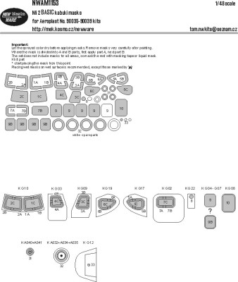 New Ware NWA-M1153 Mask Mi-2 BASIC (AEPL) 1/48