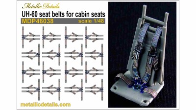 Metallic Details P48038 Sikorsky UH-60 seat belts for cabin seats 1/48