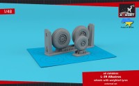Armory ARAW48044 AERO L-39 Albatros wheels with weighted tyres - RETOOLED SET 1/48