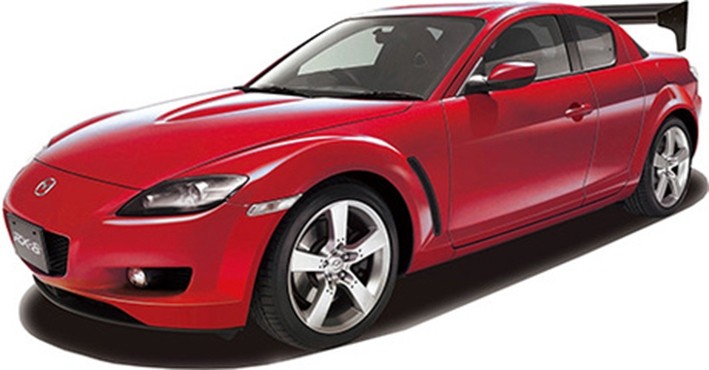 Fujimi F-04796 Mazda RX-8 Type S (w/GT-W Wing) 1/24