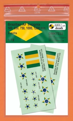 4+ Publications DMK7222 Decals Brazilian AF Insignia (2 sets) 1/72