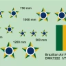 4+ Publications DMK7222 Decals Brazilian AF Insignia (2 sets) 1/72