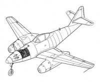 CMK 4111 Me 262A-1a/V056 FuG 226, 216 fighter (contains Edu. Express Mask) - conversion set for TAM 1/48