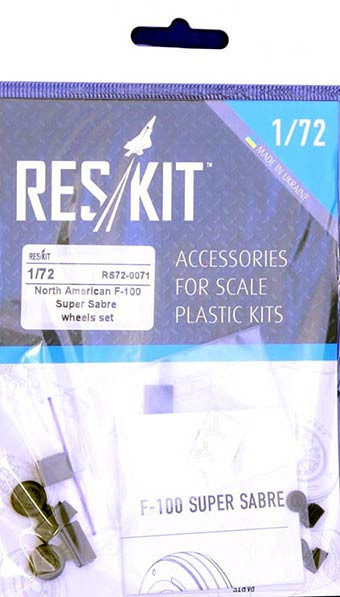 Reskit RS72-0071 N.A. F-100 Super Sabre wheels set (HAS,AMT) 1/72