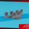 Armory ARAW72364 Boeing CH-46 Sea Knight wheels with weighted tyres 1/72