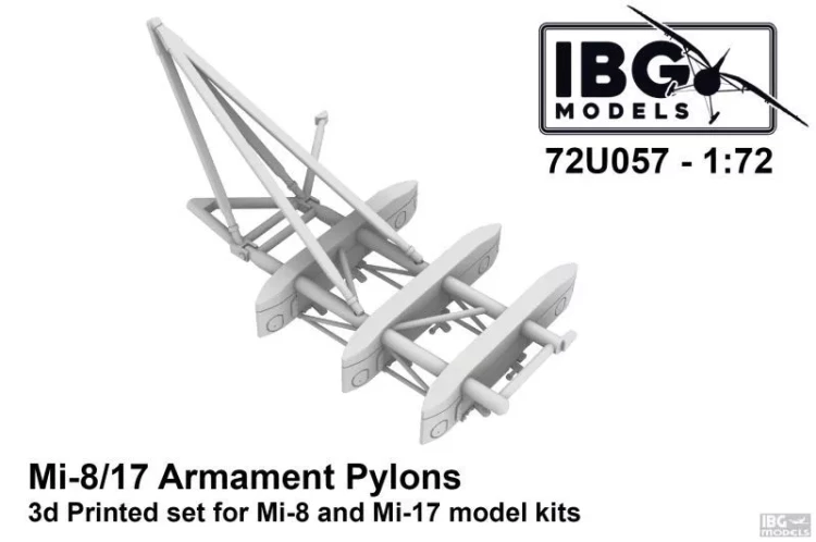 IBG Models U7257 Mi-17 Armament Pylons (3D-Printed) 1/72