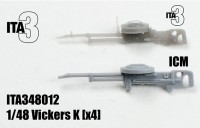 Inside the Armour ITA348010 Vickers K (x4) a set of 4, very highly-detailed Vickers K MGs 1/48