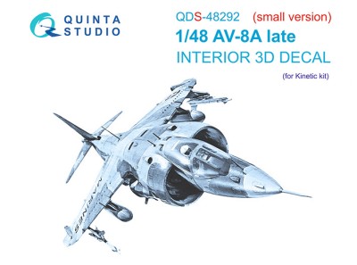 Quinta studio QDS-48292 AV-8A Late (Kinetic) (Малая версия) 1/48