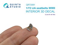 Quinta studio QR72061 Комплект ремней для самолета ВВС Японии, ВМВ (2 шт) 1/72