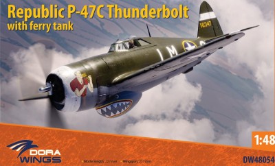 Dora Wings 48054 Republic P-47C Thunderbolt Ferry tank 1/48