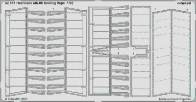 Eduard 32481 Hurricane Mk.IIb landing flaps (REV) 1/32