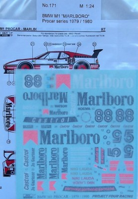 Reji Model 171 BMW M1 Marlboro Procar series 1979/1980 1/24