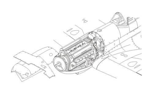 CMK 7195 Spitfire Mk. IX - engine set for Airf. 1/72