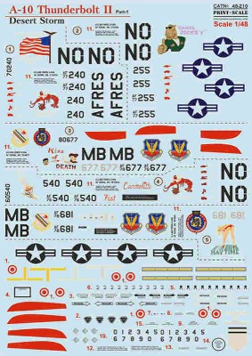 Print Scale 48-210 A-10 Thunderbolt II Desert Storm. Part 1 1/48