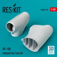 Reskit RSU48-267 OV-10D exhaust (ICM) 3D-Print 1/48