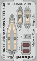 Eduard FE1021 1/48 P-51D seatbelts STEEL (EDU)